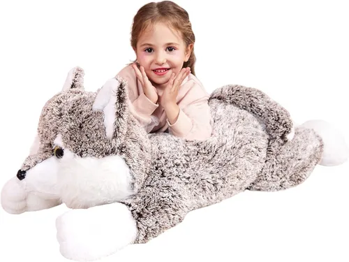 Miniatura 22 de IKASA Juguete de peluche de cerdo gigante, juguetes grandes de 30 pulgadas, regalos para niños, niñas, niños, novia y niños