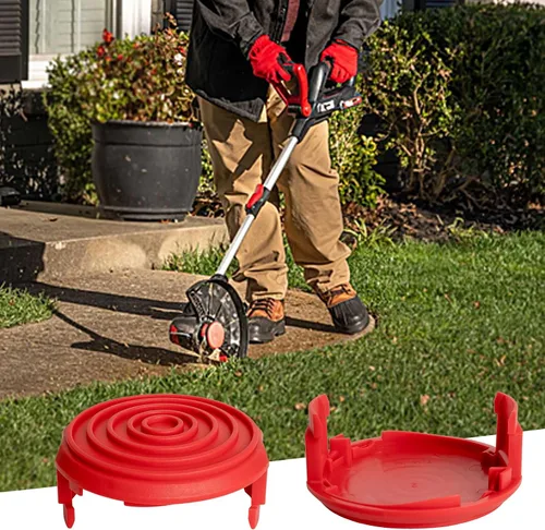 Miniatura 5 de Cubierta de tapa de carrete compatible con Hyber Tough Weed Eater HT18-401-002-01 HT19-401-003-03, cubierta de repuesto para Weed Whacker