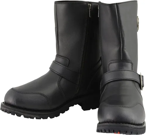 Miniatura 3 de Milwaukee Leather Botas clásicas para hombre con detalle de hebilla