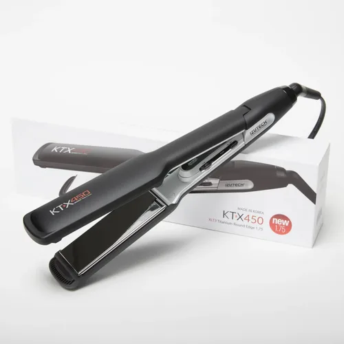 Miniatura 2 de IZUTECH Plancha plana de titanio KTX450 de 1.75 pulgadas, plancha de pelo de placa ancha y rizador para cabello largo y grueso, calentamiento