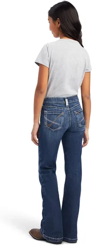 Miniatura 2 de ARIAT Jean Esmeralda con corte de bota para niña