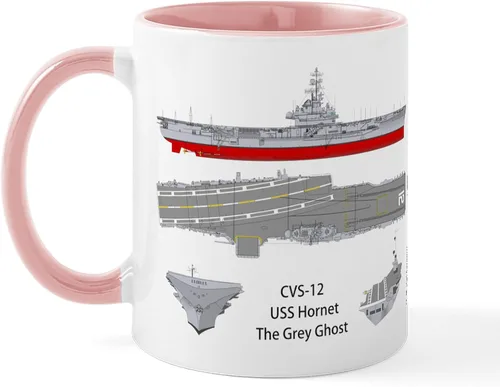 Miniatura 10 de CafePress USS Hornet CV 12 CVS 12 - Taza de café de cerámica (11.0 fl oz)