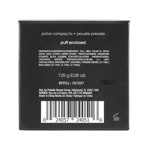 Miniatura 8 de Palladio, Polvo de arroz prensado, natural, 0.26 onzas