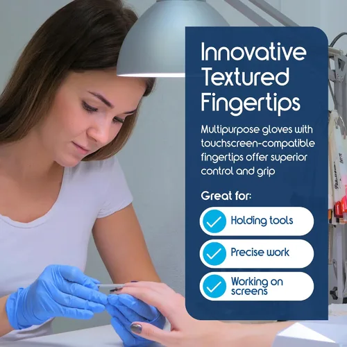 Miniatura 6 de Inspire Guantes de examen de mezcla de nitrilo y vinilo, desechables, sin látex, médicos, multiusos para cocinar