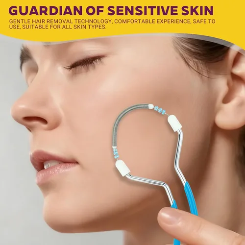 Miniatura 5 de 3 unidades de removedor de vello facial de primavera, depiladora manual para labios superiores, barbilla, herramienta de depilación facial