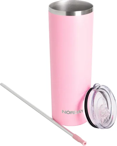 Miniatura 9 de NORDAY Vaso con tapa y popote – Flaco de 22 oz – Amarillo Vaso aislado – Vaso aislado – Vaso de acero inoxidable – Vaso de café de doble pared