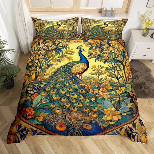 Miniatura 21 de Juego de ropa de cama con estampado de lobos en 3D, funda de edredón de lobo ártico para niños, adolescentes, niños y niñas, funda de edredón