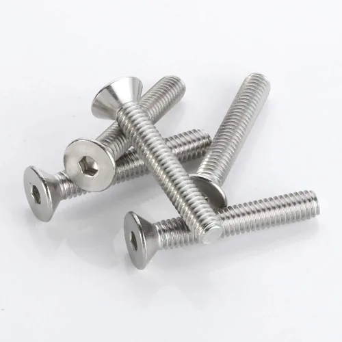 Miniatura 7 de Tornillos de cabeza plana M8 x 1.575 in, pernos avellanados, acero inoxidable 304, acabado brillante, DIN 7991, unidad de enchufe Allen, 10