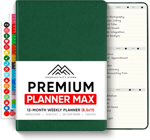 Miniatura 37 de Sin fecha, Agenda 2026, 8.5" x 11" - La Agenda de Productividad #1 para Lograr Tus Objetivos 2026 - Agenda 2026-2027 por PRODUCTIVITY STORE