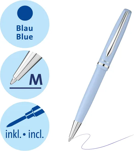 Miniatura 3 de Pelikan Jazz 812634 - Bolígrafo pastel con punta media, repuesto de tinta azul, en caja, 1 unidad