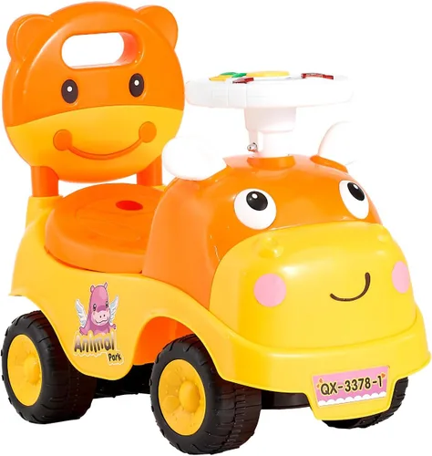 Miniatura 9 de VEVOR Auto de empuje para niños pequeños, Auto de empuje para niños pequeños de 19 a 36 meses, juguete de paseo para niños con bocina y música