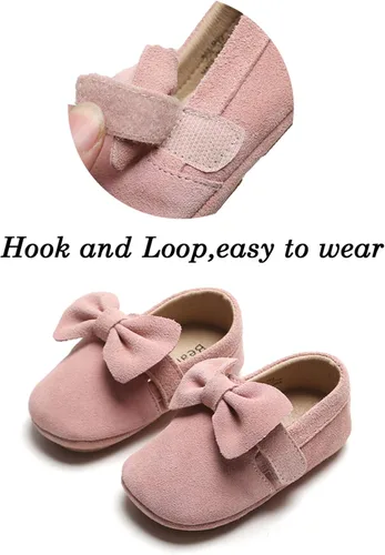 Miniatura 14 de Felix & Flora Zapatos de bebé de suela suave - Zapatos de bebé para caminar, mocasines, suela de goma, zapatos de cuna