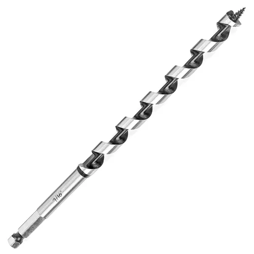 Miniatura 19 de Broca de taladro de 1-1/2 pulgadas x 9 pulgadas para madera, vástago hexagonal de 1-1/2 pulgadas, broca larga para madera suave y dura, plástico