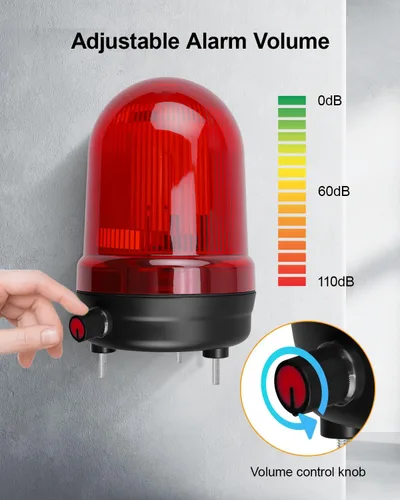 Miniatura 3 de Alarma de bomba de sumidero, detección de fugas de agua alta con alarma fuerte de 110 dB e indicador LED, cable de sonda de 5 pies, alimentación