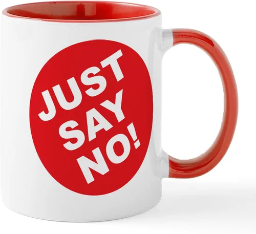 Miniatura 8 de CafePress Just Say No! Taza de café de cerámica de 11 oz (11.0 fl oz)