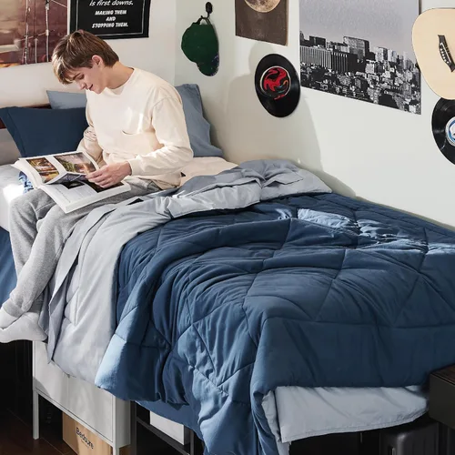 Miniatura 35 de Bedsure Juego de edredón tamaño King – Ropa de cama reversible de 7 piezas verde bosque, juego de cama tamaño King para todas las estaciones, cama