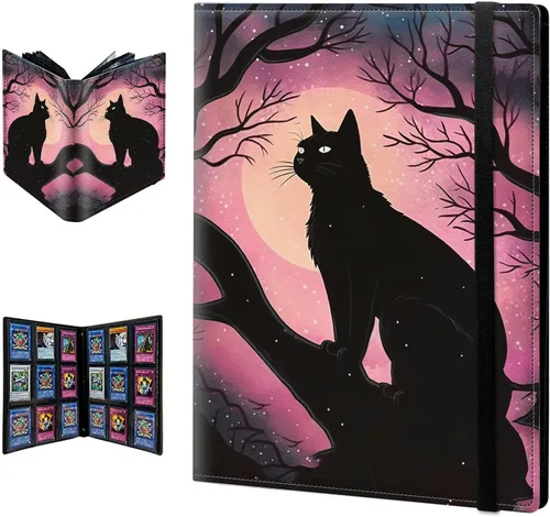 Miniatura 43 de Carpeta para tarjetas de intercambio, 9 bolsillos para tarjetas intercambiables, 360 bolsillos de doble cara, funda para tarjetas de tamaño Mujeres