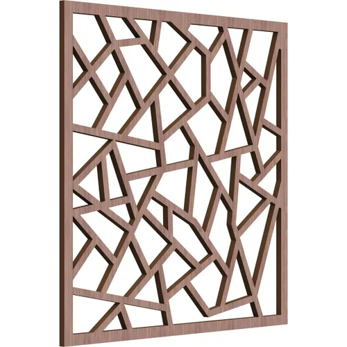 Miniatura 10 de 7 3/8 pulgadas de ancho x 7 3/8 pulgadas de alto x 3/8 pulgadas de alto, paneles de pared de madera con calado decorativo extra pequeño de Venecia