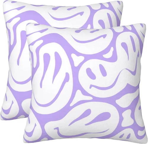 Miniatura 8 de Lindas almohadas de preppy (solo fundas, sin rellenos de almohada), lindas almohadas de color azul claro para la playa, adolescente, niña, Azul bebé
