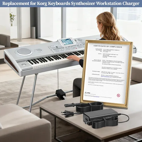 Miniatura 4 de Cargador de 12 V para teclados Korg Adaptador de CA para Korg KA320, Krome, PA 500, PA 500 Musikant, PA 588, M50, EMX-1 SD, PA5000ORT, KA 320, M50
