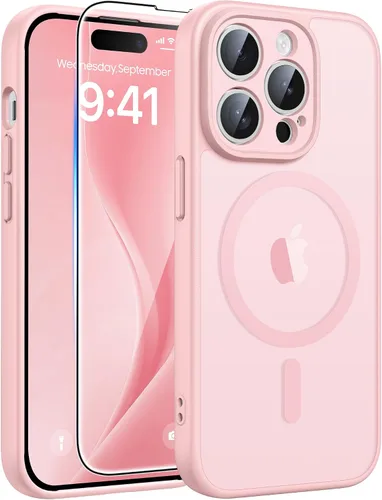 Miniatura 257 de FNTCASE - Funda para iPhone 16 Pro: magnética, mate, translúcida, de grado militar, protectora contra caídas, resistente, fina, duradera y a prueba