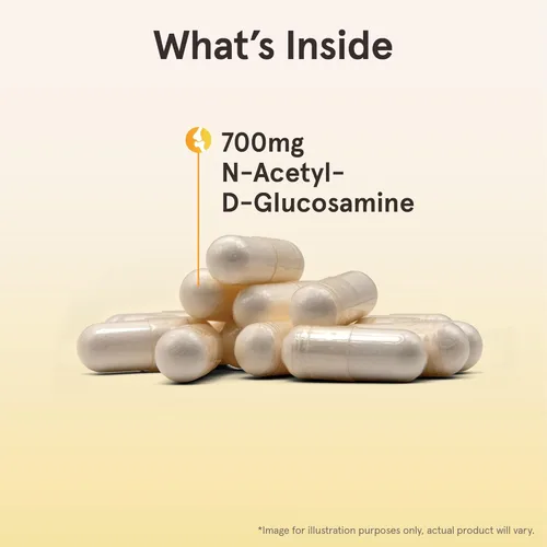 Miniatura 3 de Jarrow Formulas N-A-G 700 mg, N-acetil glucosamina, forma acetilada de glucosamina para soporte óseo y articular, 120 cápsulas vegetales, hasta 120