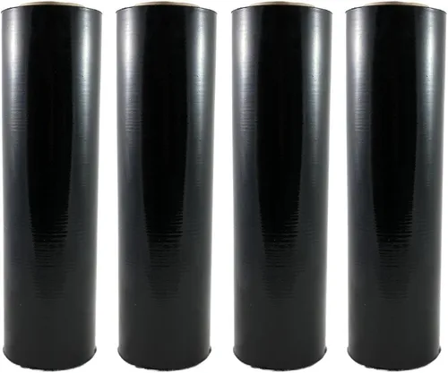 TOTALPACK rollo de papel para embalaje de 18 pulgadas x 1000 pies, grosor 85 con tecnología híbrida, para embalar paquetes, se estira con el Negro