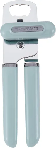 Miniatura 8 de Farberware Abrelatas manual y abrebotellas, hoja de corte de acero inoxidable de alto carbono, perilla grande de fácil giro, asas ergonómicas