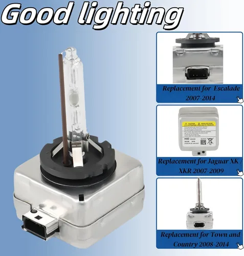 Miniatura 2 de WFLNHB Balasto de faro delantero de xenón con encendedor y bombilla D1S 5DV 009 000-00 de repuesto para Escalade 2007-2014 Town Country 2008-2014