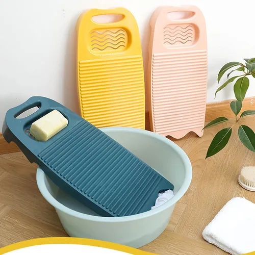 Miniatura 5 de Khakho Mini tabla de lavado de plástico rectángulo de lavado de ropa Junta de lavado a mano ropa y pequeños artículos delicados