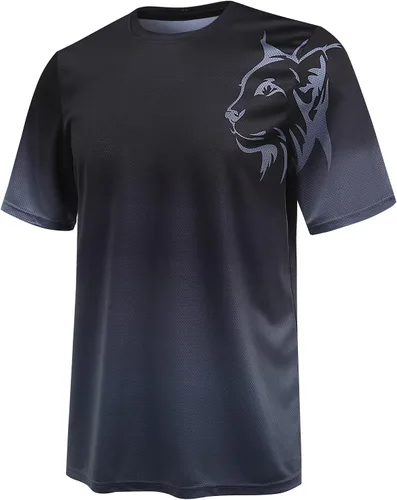 Wuzfully Camiseta de ciclismo de montaña para hombre, para motocross, BMX Downhill, camisetas para deportes de Rding