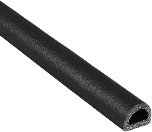 Miniatura 24 de Trim-Lok Sello de goma en forma de D – 1 pulgada de altura, 1 pulgada de ancho, 125 pies de longitud – Sello de espuma EPDM con cinta adhesiva BT