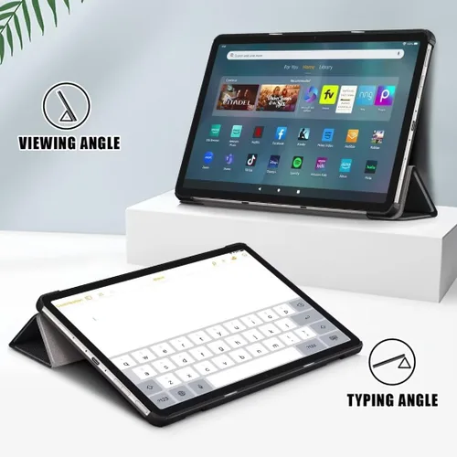 Miniatura 6 de Funda para tablet Amazon Fire Max 11 (13ª generación, lanzada en 2023) – Funda ligera con triple soporte, magnética, función de encendido y apagado