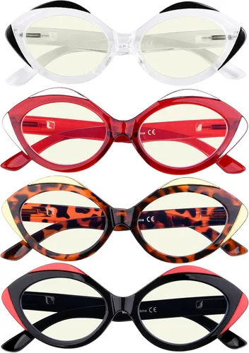 Miniatura 7 de Eyekepper Paquete de 5 lentes de lectura ovalados para mujer Paquete de 5 colores variados.