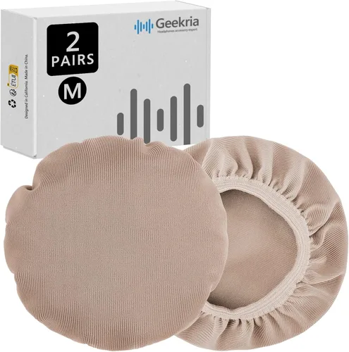 Miniatura 14 de Geekria 2 pares de fundas para auriculares de tela flexible – Certificado de seguridad del producto – Protectores de auriculares lavables