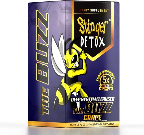 Miniatura 3 de Stinger Detox Buzz - Bebida extra fuerte 5X, sabor a uva, 8 onzas líquidas, paquete de 2