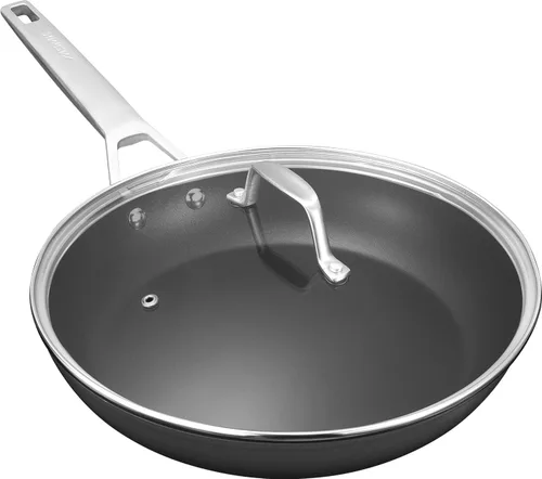 Miniatura 13 de MsMk - Sartén pequeña de 9 1/2 pulgadas con tapa, sartén antiadherente de titanio y cerámica para tortilla, resistente a los arañazos, sartén
