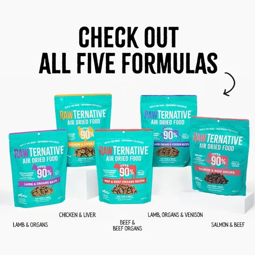 Miniatura 7 de Grandma Mae's Country Naturals RawTernative - Alimento para perros secado al aire (3 libras de órganos de cordero y cordero)