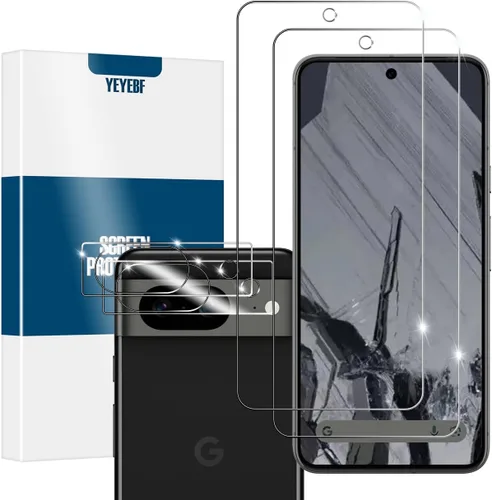 Miniatura 15 de Protector de pantalla para Google Pixel 6 5G + protectores de lente de cámara, [2+2 unidades] Protector de pantalla de vidrio templado de cobertura