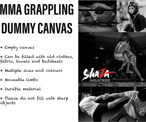 Miniatura 4 de Shaza Grappling - Maniquí de lucha para niños para fitness y entrenamiento, postura, golpe y lanzamiento de 39.4 in. Maniquí de boxeo para MMA