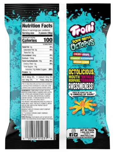 Miniatura 2 de Trolli Sour Brite Crawlers (bolsas de 4 onzas) (paquete de 3)