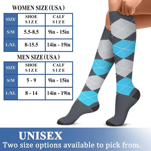 Miniatura 7 de CHARMKING - Calcetines de compresión para mujeres y hombres (3 pares), 15-20 mm Hg, el mejor apoyo para atletismo, running o ciclismo, mejora