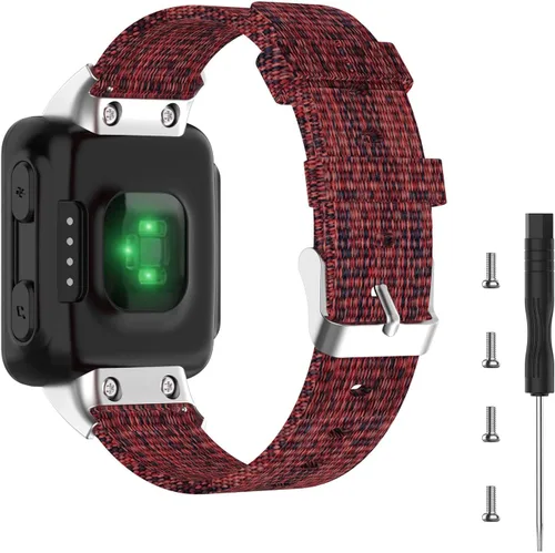 Miniatura 10 de Correa de reloj para Garmin Forerunner 35, pulsera de repuesto deportiva de lona para Garmin Forerunner 35/30 Running Watch