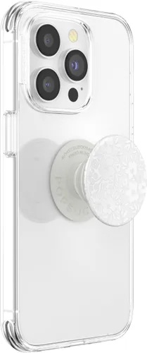 Miniatura 2 de PopSockets Agarre para teléfono con soporte expandible, agarre adhesivo, color blanco fresco