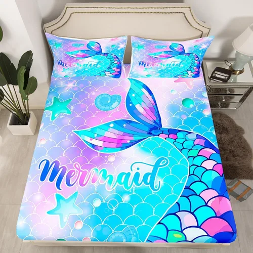 Miniatura 13 de Sábana bajera ajustable con diseño floral botánico para habitación de niños, diseño floral botánico para habitación de niños, diseño de ramas