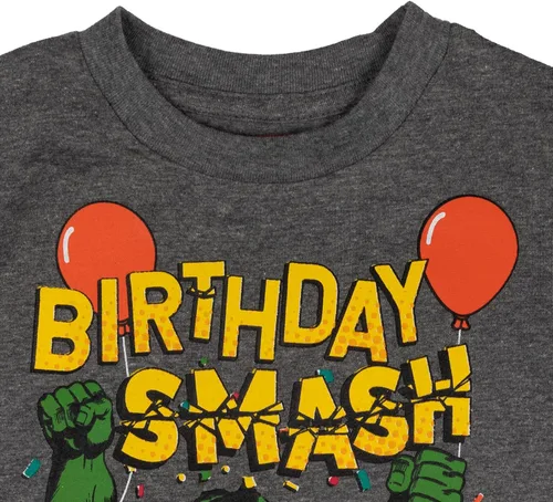Miniatura 4 de Marvel Avengers Spider-Man Capitán América Hulk Camiseta de cumpleaños de niño a niño grande