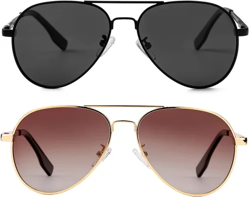 Miniatura 29 de Gafas de sol polarizadas de aviador pequeñas para niñas y niños de 4 a 16 años