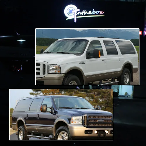 Miniatura 9 de para 2003 2004 2005 2006 2007 Ford F250 F350 F450 F550 F650 Super Duty y 2000-2005 Ford Excursion Luz de Señal de Giro de Lente Ámbar LED Marcador