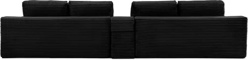 Miniatura 9 de 141" Oversized U Shaped Cloud Sectional Couches with Storage Console for Living Room, Corduroy Compressed Boneless Couch, Symmetrical Sofa & Couch