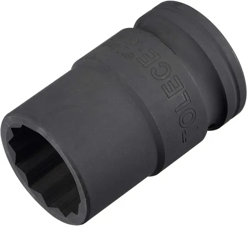 uxcell 3/4-Inch Drive 0.945 in 12-Point Impact Socket, CR-MO Steel 2.205 in Longitud, Tamaños métricos estándar